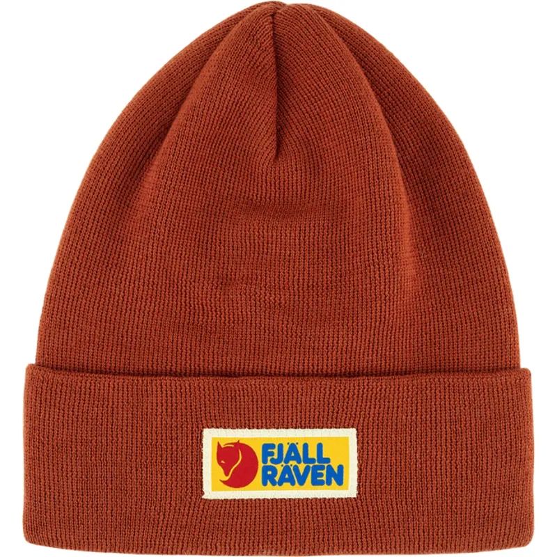 Fjallraven Unisex Vardag Classic Beanie in Terracotta Brown-2